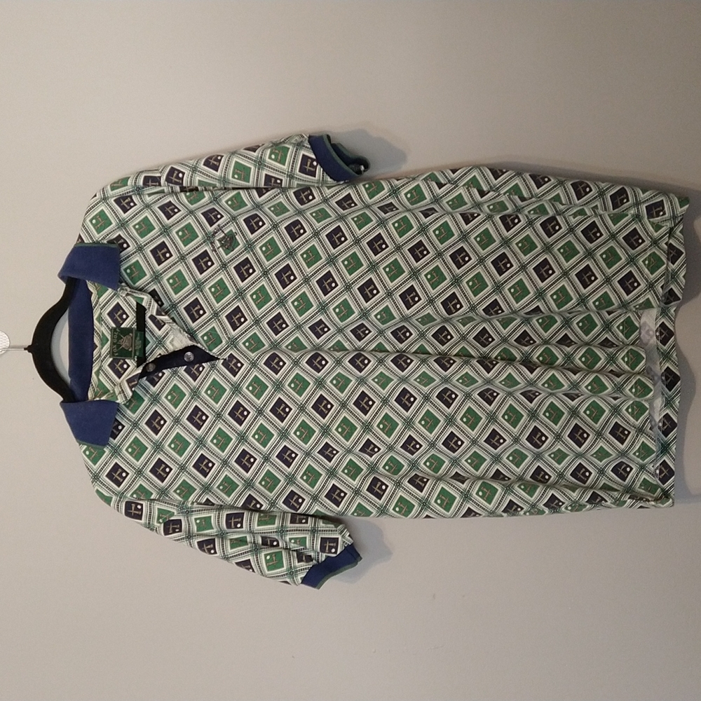 FOX golf Blue and green polo